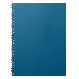 Caderno Espiral Impressão de cor sólida azul do mar Egeu