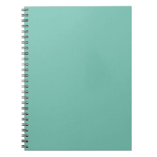 Caderno Espiral Impressão de Cor Sólida Verde Aqua em Cascata