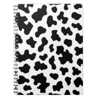 Impressão de couro de vaca preto e branco