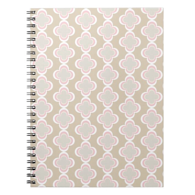 Caderno Espiral Impressão de Flor Divertido (Frente)
