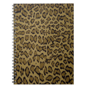 CADERNO ESPIRAL IMPRESSÃO DE LEOPARDO ANIMAL