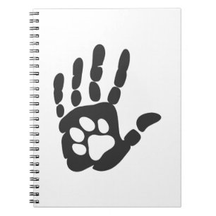 Caderno Espiral Impressão de linhas na mão - Escolher cor de fun