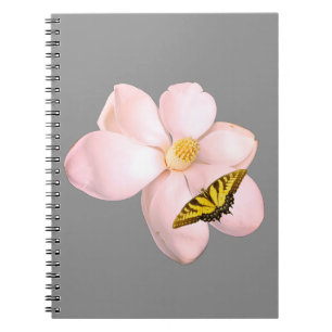 Caderno Espiral Impressão de Magnólia, Papel de Poster de Valor (S
