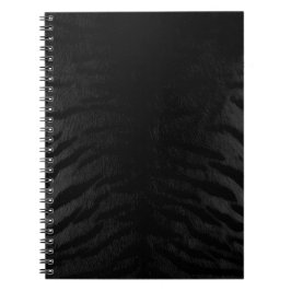 Caderno Espiral Impressão de Pele de Tigre Preto Novo
