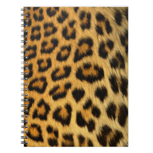 Caderno Espiral Impressão de peles de leopardo