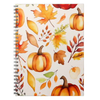 Caderno Espiral Impressão de queda