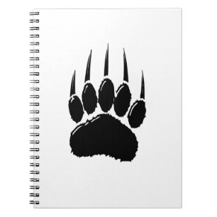 Caderno Espiral Impressão de Vara Preta brilhante
