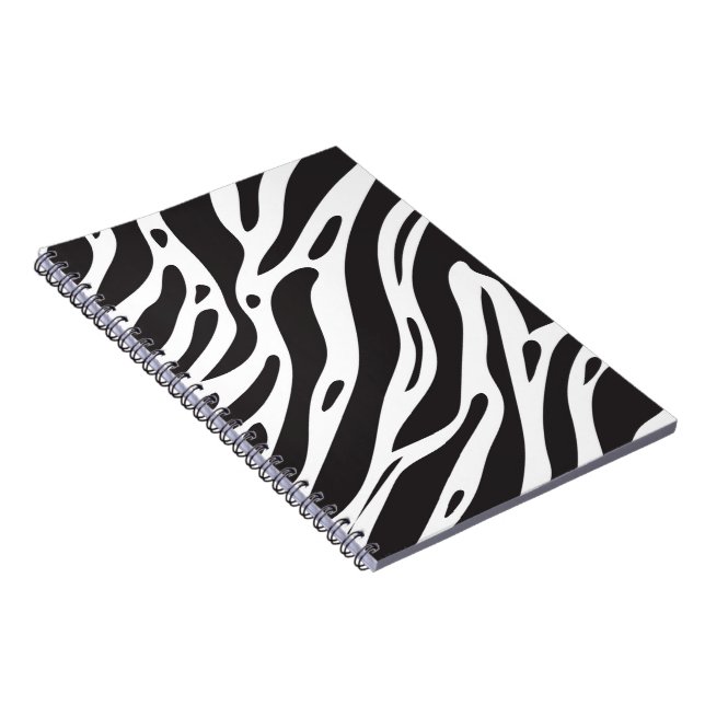 Caderno Espiral Impressão de zebra (Lado Direito)