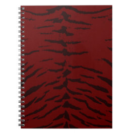 Caderno Espiral Impressão digital Red Tiger