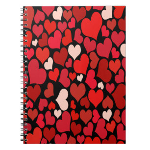 Caderno Espiral Impressão do coração