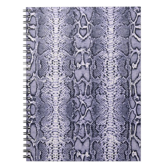 Caderno Espiral Impressão em animais de pele Cobra púrpura (Frente)