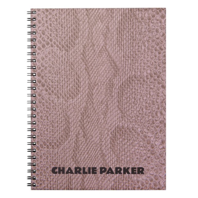 Caderno Espiral Impressão em Animais do Snakeskin (Frente)