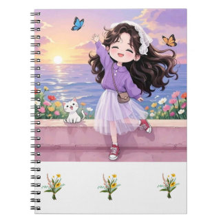 CADERNO ESPIRAL IMPRESSÃO FANTASIOSA SONHADA