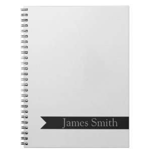 Caderno Espiral Impressão inspirado do falso do couro branco