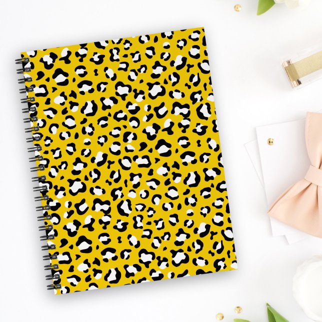 Caderno Espiral Impressão Leopardo, Manchas Leopardo, Leopardo Ama (Criador carregado)