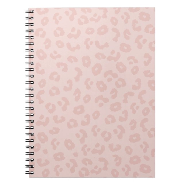 Caderno Espiral Impressão Leopardo Rosa (Frente)
