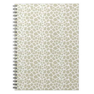 Caderno Espiral Impressão neutro do girafa