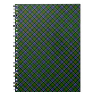 Caderno Espiral Impressão projetado Tartan do clã de Patterson