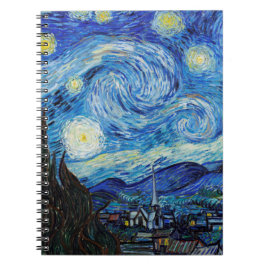 Caderno Espiral Impressionismo Vincent Van Gogh Starry Night