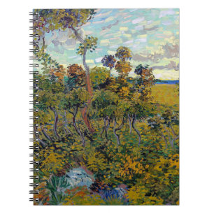 Caderno Espiral Impressionismo Vincent Van Gogh Sunset em Montmajo