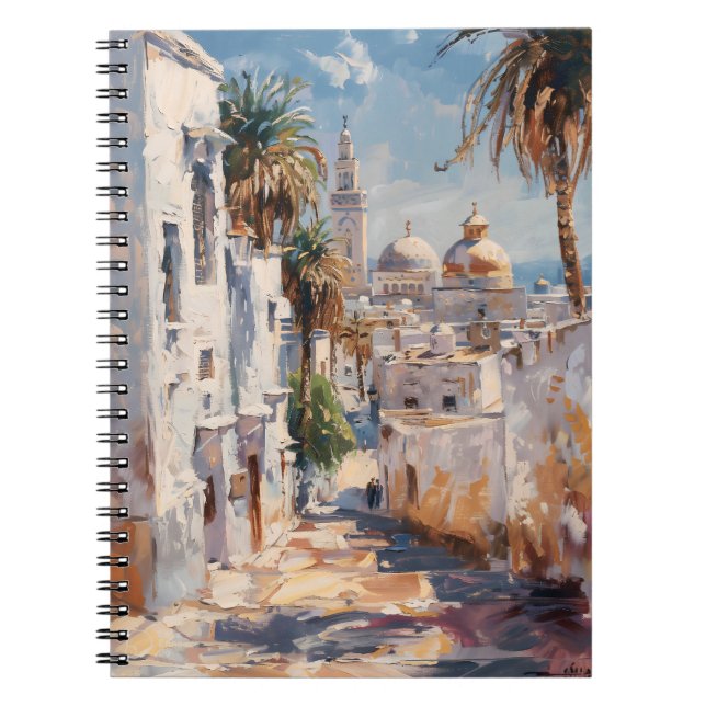 Caderno Espiral Impressionist motiv of Tunis (Frente)