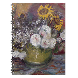 Caderno Espiral Impressionista Floral Ainda Vida - Vincent van Gog