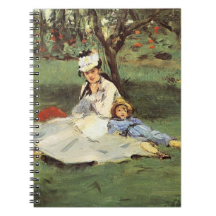 Caderno Espiral Impressionista Manet Pintura da Família Francesa
