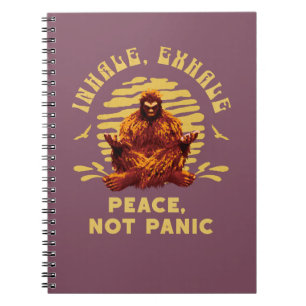 Caderno Espiral Inale, Exale Paz, Não Pânico Meditação do Pé-Grand
