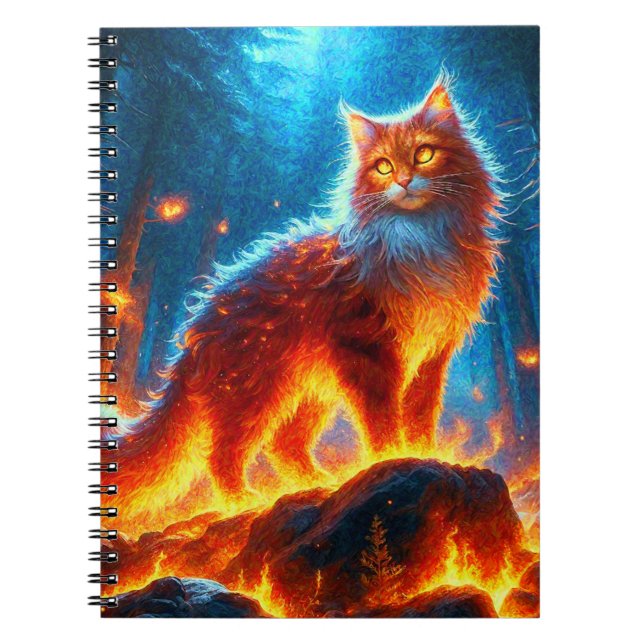 Caderno Espiral Incêndio Encantado (Frente)