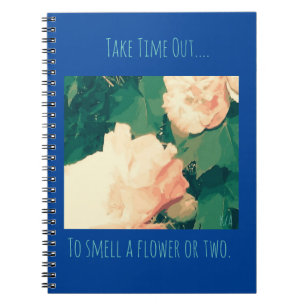 Caderno Espiral Incentivo à espiral temática floral