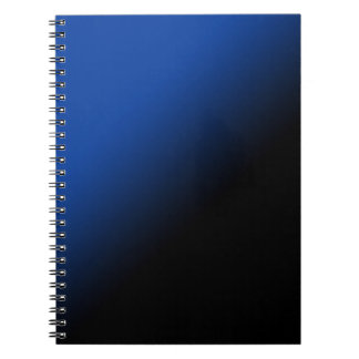 Caderno Espiral Inclinação preto & azul
