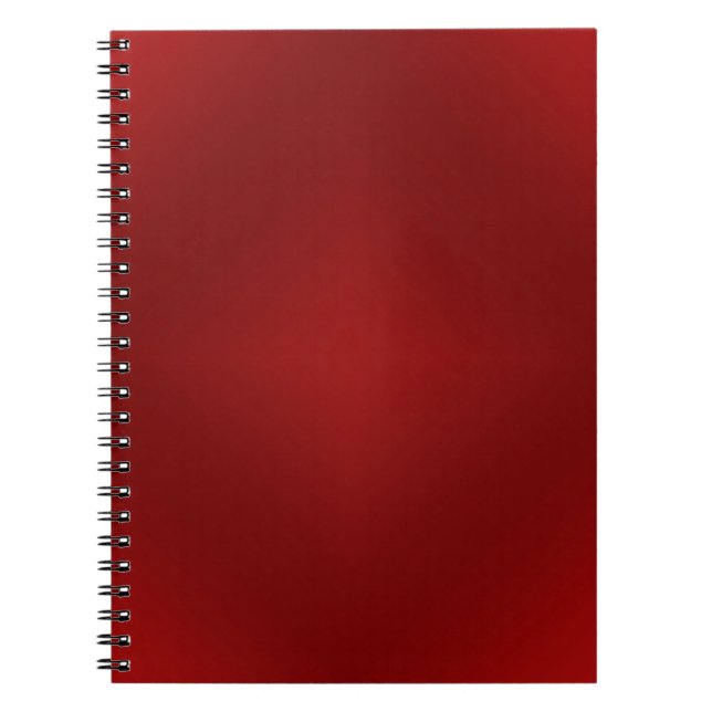 Caderno Espiral Inclinação vermelho do sangue - obscuridade (Frente)