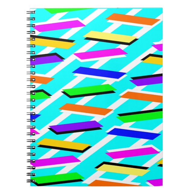 Caderno Espiral Incrível Aqua Pattern (Frente)