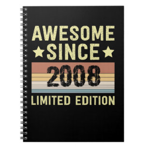 Caderno Espiral Incrível Desde o Aniversário de 2008