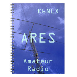 Caderno Espiral Indicativo de chamada rádio amador ARES
