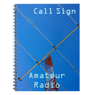 Caderno Espiral Indicativo de chamada rádio amador e beam 2