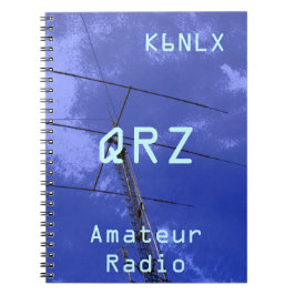 Caderno Espiral Indicativo de chamada rádio amador QRZ