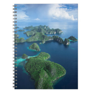 Caderno Espiral Indonésia, Papua Ocidental. Aérea de Raja Ampat