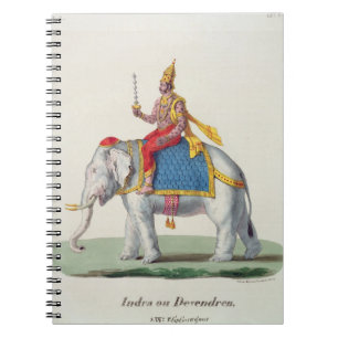Caderno Espiral Indra ou Devendra, de "do francaise L'Inde…",