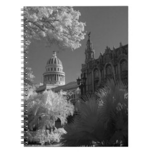 Caderno Espiral Infravermelho da cúpula do edifício do Capitólio e