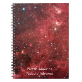 Caderno Espiral Infravermelho da Nebulosa América do Norte