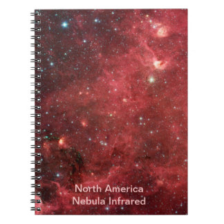 Caderno Espiral Infravermelho da Nebulosa América do Norte