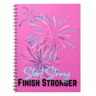 Caderno Espiral Iniciar notebook mais forte - Concluir mais forte