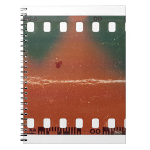 Caderno Espiral Início da fita de 35 mm, arranhões legal.