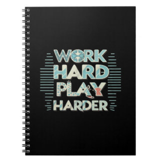 Caderno Espiral Inscrição do Duro de Reprodução do Duro de Trabalh
