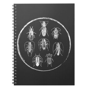Caderno Espiral Inseto Collector Nature Entomology Insetos Gráfic