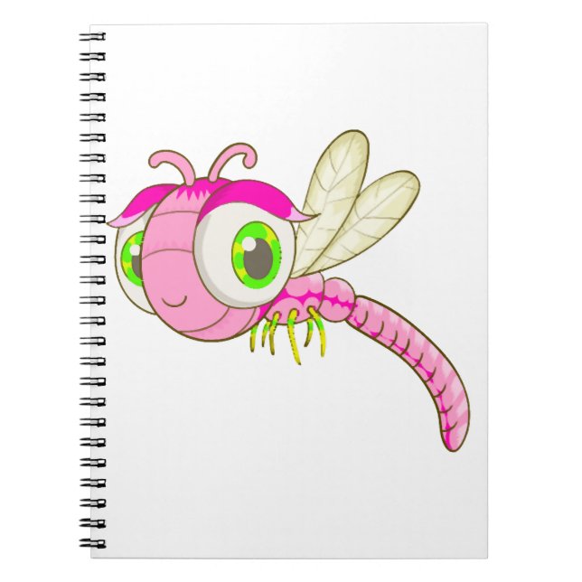 Caderno Espiral Inseto de Dragonfly (Frente)