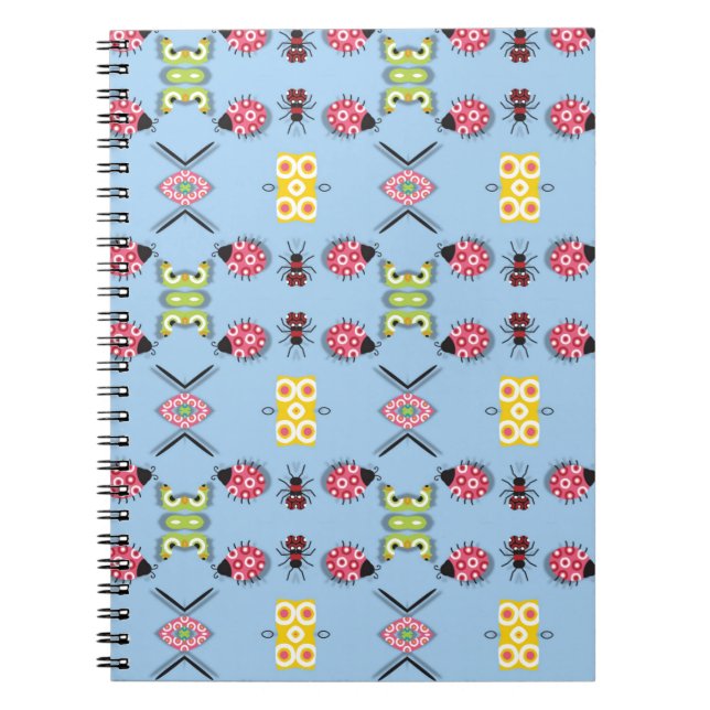 Caderno Espiral Insetos e borboletas (Frente)