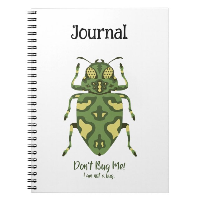 Caderno Espiral Insetos - Não me Insetos, eu não sou um Inseto, be (Frente)