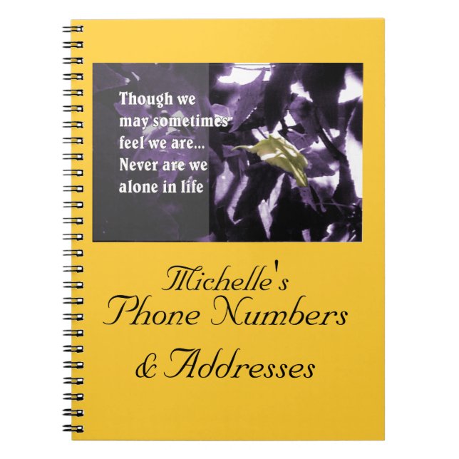 Caderno Espiral Inspiração através da natureza (Frente)